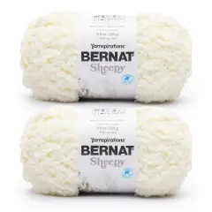 Bernat Sheepy Cotton Tail Yarn - 2 Pack of 250g/8.8oz - Nylon - 6 Super Bulky - 149 Yards - Knitting/Crochet