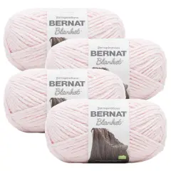 (Pack of 4) Bernat Blanket Big Ball Yarn-Blush Pink