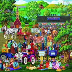 Sunsout State Fair Picnics 300 pc Jigsaw Puzzle 38724