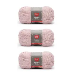 Red Heart Hygge Powder Yarn - 3 Pack of 227g/8oz - Acrylic Nylon Blend - 5 Bulky - 212 Yards - Knitting/Crochet