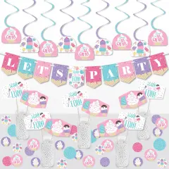 Big Dot of Happiness Scoop Up The Fun - Ice Cream - Sprinkles Party Supplies Decoration Kit - Decor Galore Party Pack - 51 Pieces