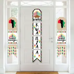 Big Dot of Happiness Happy Kwanzaa - Vertical Paper Door Banners - Wall Decoration Kit - Indoor Door Decor