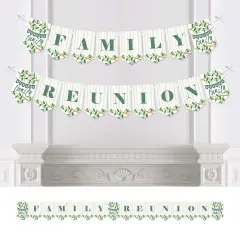 Big Dot of Happiness Family Tree Reunion - Family Gathering Party Bunting Banner - Party Decorations - Family Reunion
