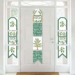 Big Dot of Happiness Family Tree Reunion - Hanging Vertical Paper Door Banners - Family Gathering Party Wall Decoration Kit - Indoor Door Decor