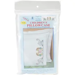 Jack Dempsey Children's Stamped Pillowcase W/Perle Edge-Noah's Ark