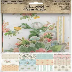 Idea-Ology Worn Wallpaper Scraps-49/Pkg