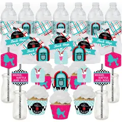 Big Dot of Happiness 50&rsquo;s Sock Hop - 1950s Rock N Roll Party Favors and Cupcake Kit - Fabulous Favor Party Pack - 100 Pieces