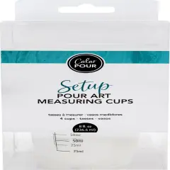 American Crafts Color Pour Measuring Cups 4/Pkg