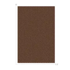 Happy Crafters&reg; Polka Dot 11.8" x 18" Sheet Brown and White