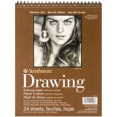 Strathmore Medium Drawing Spiral Paper Pad 8"X10"-24 Sheets