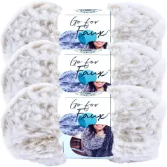(Pack of 3) Lion Brand Go For Faux Yarn-Blonde Elk