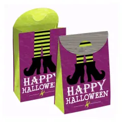 Big Dot of Happiness Happy Halloween - Witch Gift Favor Bags - Party Goodie Boxes - Set of 12