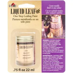 Plaid Liquid Leaf One-Step Leafing Paint .75oz-Classic Gold