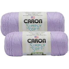 (Pack of 2) Caron Simply Soft Solids Yarn-Orchid