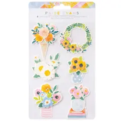 Paige Evans Garden Shoppe Layered Stickers - 6pcs