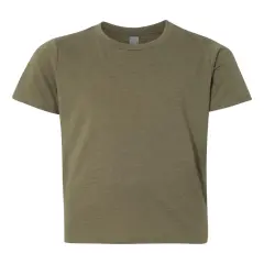 Next Level&reg; Youth Short Sleeve Crewneck CVC T-Shirt Military green