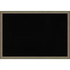 Parisian Silver Wood Framed Corkboard, Black Cork