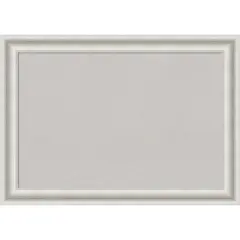 Parlor Framed Corkboard, Grey Cork Parlor White