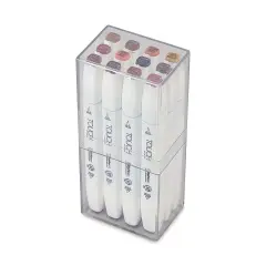 Shinhan Touch Twin Brush Markers - Wood Colors, Set of 12