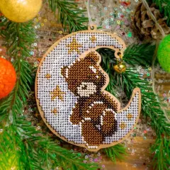 Set for embroidery with beads on wood FLK-507