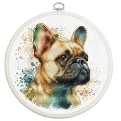 The French Bulldog BC207l Counted Cross-Stitch Kit
