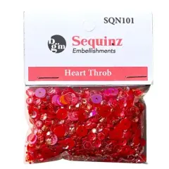 Buttons Galore Loose Sequin Assortments for Craft - 5,000 Pieces 45 Grams Heart throb