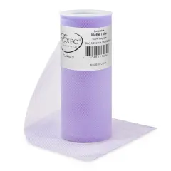 Pack of 96 Decorative Matte Tulle Spool of 6 Inch X 25 Yards Lavender