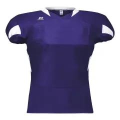 Russell Athletic&reg; - Waist Length Football Jersey - S81XCM Purple/ white