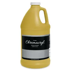 Chromacryl Students' Acrylics - Gold, 64 oz bottle