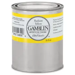 Gamblin Artist's Oil Color - Radiant Yellow, 16 oz Can