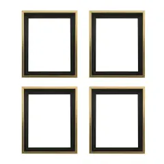Creative Mark Illusions Floater Canvas Frame Gold/Black, 3/4" - Ideal for Galleries, Artists & Professionals, Frames for Canvas Paintings, Complete Hanging Hardware