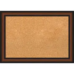 Yale Walnut Framed Corkboard, Natural Cork