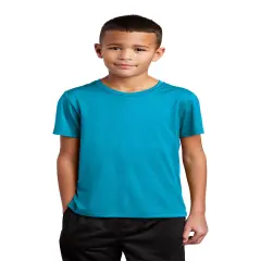 Sport-Tek&reg; Youth Posi-UV Pro Crew Neck Short Sleeve Tee Sapphire