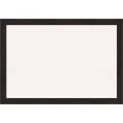Furniture Espresso Narrow Framed Corkboard, White Cork