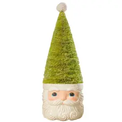 Bottle Brush Santa Green 11.5"