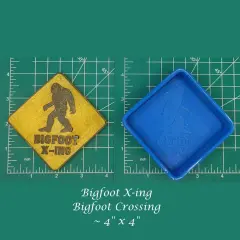 Bigfoot Crossing Silicone Freshie Mold