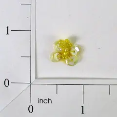 Butterfly Sequin and Bead Applique/Patch Pack of 10 Yellow