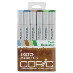 Copic Sketch Marker Set - Earth Essentials, Set of 6