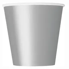 Silver Foil 12oz Paper Cups, 8ct