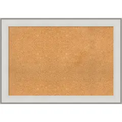 Imperial Framed Corkboard, Natural Cork Imperial White