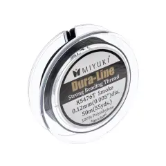 Miyuki Dura-Line 0.12mm Strong Beading Thread, 50m Black