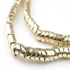 Gold Snake Beads - Full Strand of Interlocking Vertebrae Beads - The Bead Chest (6mm)