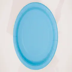 Powder Blue Solid Round 7" Dessert Plates, 8ct