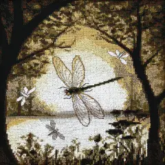 Cross-stitch kit "Happiness on the bronze wings"