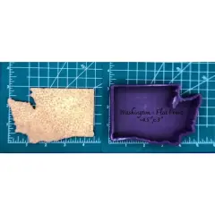Washington State, Flat Front, Silicone Freshie Mold