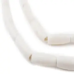 The Bead Chest White Kenya Bone Beads (Oval)