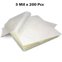 Thermal Laminating Pouches, 9" x 11.5", 5 Mil for Home, Office, School