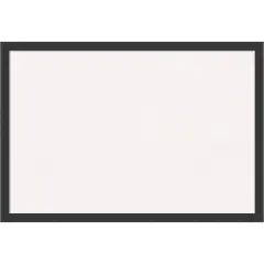 Mezzanotte Black Wood Framed Corkboard, White Cork