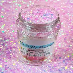 &ldquo;Don&rsquo;t Jump The Gum&rdquo;- Pink Opal GLOW Glitter (new lighter shade)