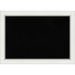 Eva Framed Corkboard, Black Cork Eva White Silver